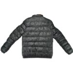 Czarna Męska Kurtka Pikowana z Pomarańczowymi Akcentami L 40 EU - zdjęcie 3