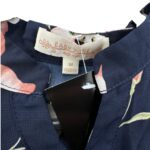 Koszula damska kwiatowa EU38 M granatowa Kwiaty Easy Zone - zdjęcie 3