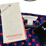 Bluzka damska Monsoon EU40 L granatowa grochy - zdjęcie 3