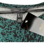Sukienka damska New Look, zielona, wzór abstrakcyjny, Panterka rozmiar 46 EU - zdjęcie 3