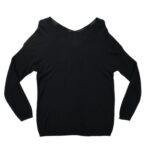 Długi Sweter damski Greenpoint, czarny, rozmiar EU42 XL - zdjęcie 4