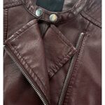 New Look Ramoneska Damska Bordowa EU44 - zdjęcie 3