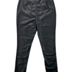 Pretty Little Thing Czarne Spodnie z Imitacji Skóry XL 42 EU - zdjęcie 3