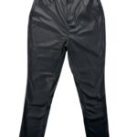 Pretty Little Thing Czarne Spodnie z Imitacji Skóry XL 42 EU - zdjęcie 1