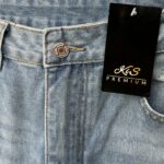 Jeansy z Przetarciami M 38 EU - zdjęcie 2