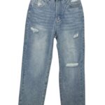 Jeansy z Przetarciami M 38 EU - zdjęcie 1