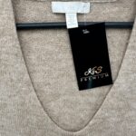 HM Damski Beżowy Sweter V-neck S 36 EU - zdjęcie 2