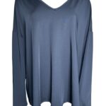 Bluzka Oversize Czarna 2XL Lekka Stylowa - zdjęcie 1