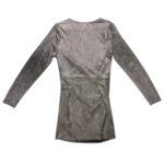 New Look Sukienka Srebrny Błyszczący Wieczorowa L EU 40 - zdjęcie 3