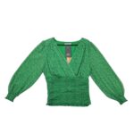 Gallery Bluzka Damska Zielony Wzór EU 40 L