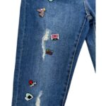 Zara Girls Jeansy Z Naszywkami 11 12 Lat 152cm - zdjęcie 2