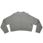 Primark Sweter Damski Warkocz Szary EU 42/22 L - zdjęcie 1