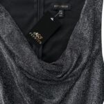 Que London Sukienka Błyszcząca Srebrna EU 38 M - zdjęcie 3