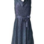 Que London Sukienka Błyszcząca Srebrna EU 38 M - zdjęcie 1