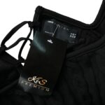 Asos Czarna Sweterkowa Sukienka z Wiązaniem L 40 EU - zdjęcie 3