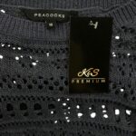 Peacocks Sweter Ażurowy Granatowy Damski EU 44 - zdjęcie 2