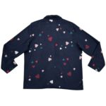 MS Piżama Damska Wzór Serca Miękka Ciepła Guziki L EU 40 - zdjęcie 3