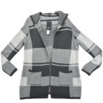 Redherring Kardigan Damski Z Kapturem Szary Wzór M EU 38 - zdjęcie 1