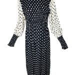 Culture Czarno-biała Sukienka w Groszki - zdjęcie 3