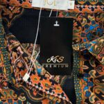 Jcl Koszula Damska Wzó Czarny Pomarańczowy M EU 38 - zdjęcie 2