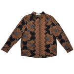 Jcl Koszula Damska Wzó Czarny Pomarańczowy M EU 38 - zdjęcie 1