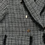 Marynarka Damska Krata XXL EU 42 Czarny Biały - zdjęcie 2