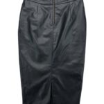 River Island Woskowana Spódnica Ołówkowa z Zamkiem XXS 32 EU - zdjęcie 2