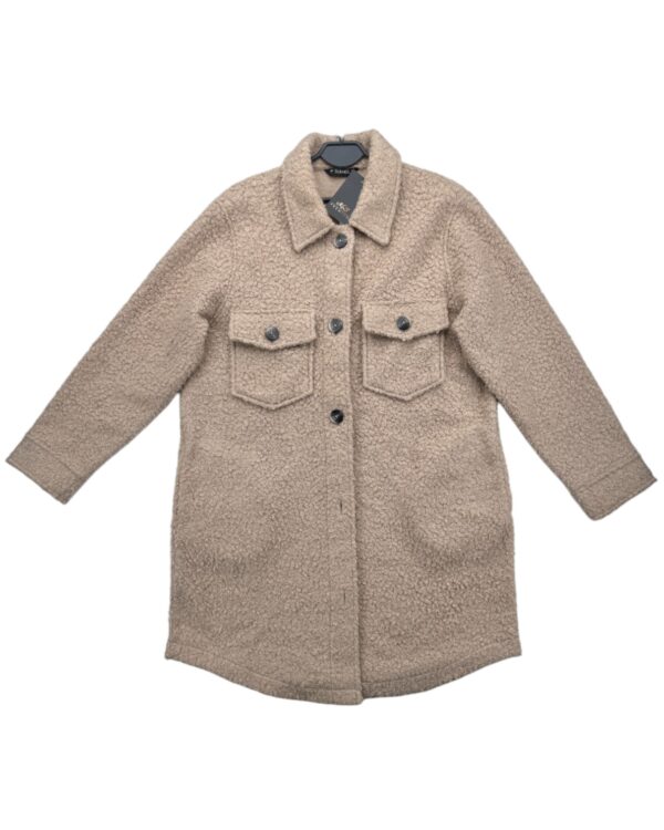 Dunnes Stores Damski Beżowy Płaszcz Teddy L 40 EU