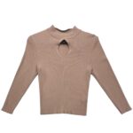 New Look Beżowy Damski Sweter z Ozdobnym Wycięciem M 38 EU - zdjęcie 1