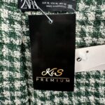 Zara Damskie Spodnie w Zieloną Pepitkę XL 42 EU - zdjęcie 2