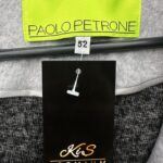 Paolo Petrone Szary Płaszcz z Futrzanymi Detalami 52 - zdjęcie 3