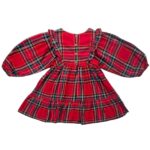George Sukienka Świąteczna Dziecięca 3 4 Lat Czerwona Krata - zdjęcie 3
