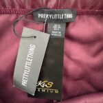 Pretty Little Thing Skórzane Bordowe Spodnie Damskie L 40 EU - zdjęcie 2