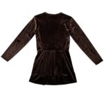 Welurowa Brązowa Sukienka ONE SIZE - zdjęcie 1