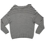 Allsaints Sweter Męski Paski Czarny Biały Large L - zdjęcie 3