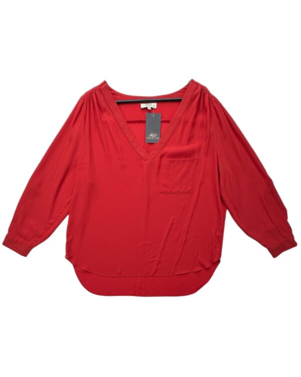 Papaya Weekend Bluzka Czerwona Damska Luźna EU 48