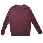 FF Sweter Męski Bordowy L 40 EU - zdjęcie 3