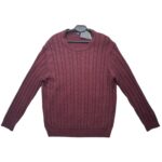 FF Sweter Męski Bordowy L 40 EU - zdjęcie 1