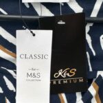 MS Bluzka Damska Wzór Granatowa EU 48 Classic - zdjęcie 2