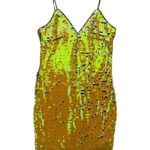 Sukienka Cekinowa Złoty Żółty Wieczorowa Damska - zdjęcie 1