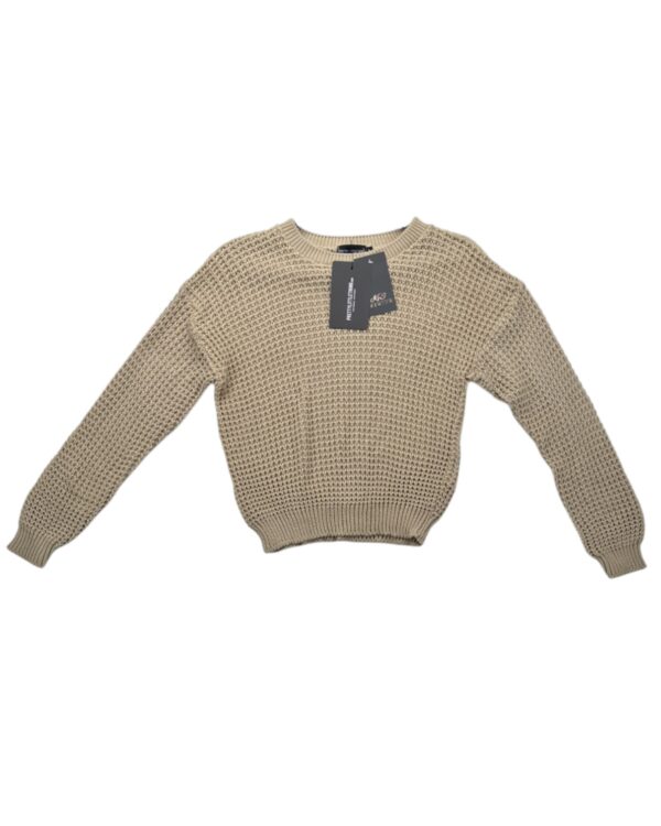 Pretty Little Thing Sweter Damski Beżowy EU 38 M