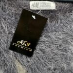 HM Sweter Dziecięcy Puszysty Gwiazdy Szary 158 164 cm - zdjęcie 3