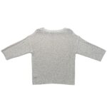 FF Sweter Damski Cekiny Biały Srebrny EU 42 XL - zdjęcie 3