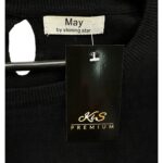 My by Shining Star Sweter Flamingi Czarny Wiskoza - zdjęcie 4