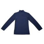 Granatowy Prążkowany Golf Dziecięcy 135-140 CM - zdjęcie 1