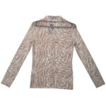 Boohoo Koszula Damska Wzór Zebra Beż S 36 EU - zdjęcie 3