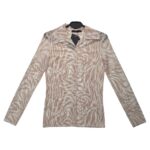 Boohoo Koszula Damska Wzór Zebra Beż S 36 EU - zdjęcie 1