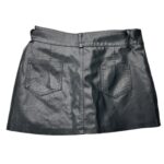 Spódnica Spodenki Damskie Czarne Ecoskóra L 40 EU - zdjęcie 2