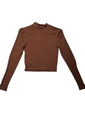 PullBear Bluzka Damska Prosta Brązowa M 38 EU - zdjęcie 1