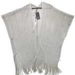 Roman Narzuta Damska Srebrna Frędzle M/L Prześwitująca - zdjęcie 1